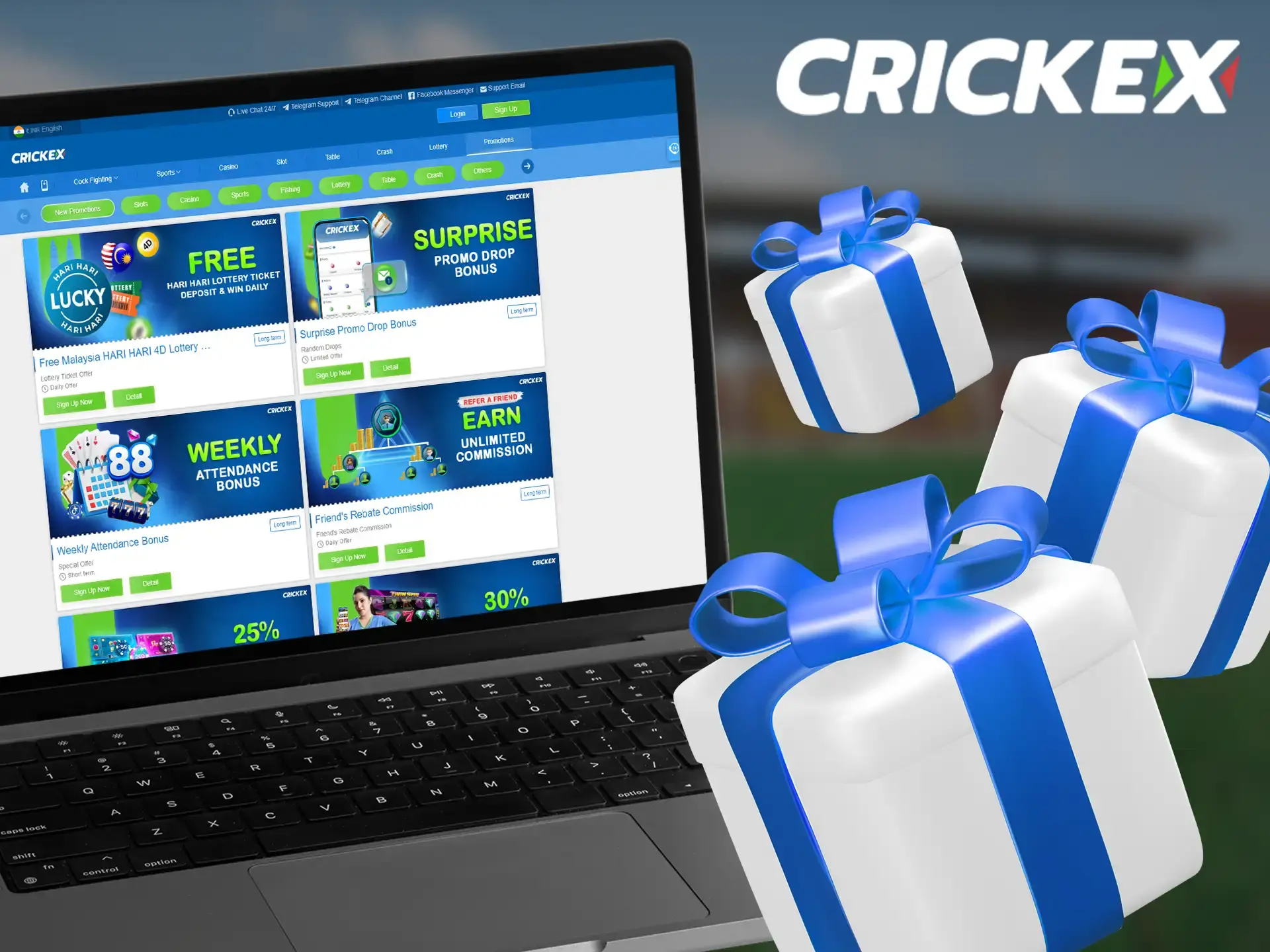 Promotions and Rewards at Crickex