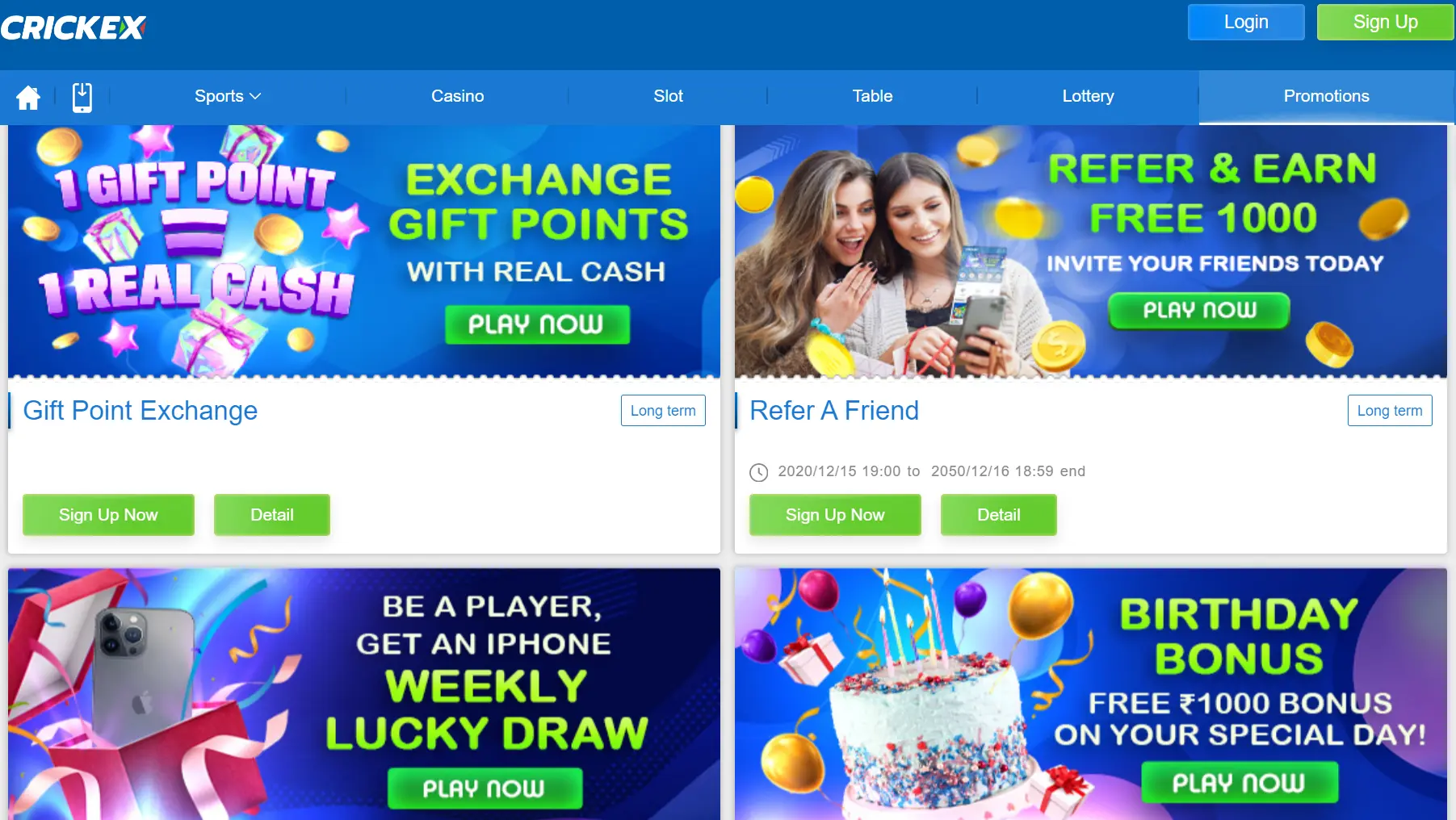 Special Promotions for Loyal Crickex Users